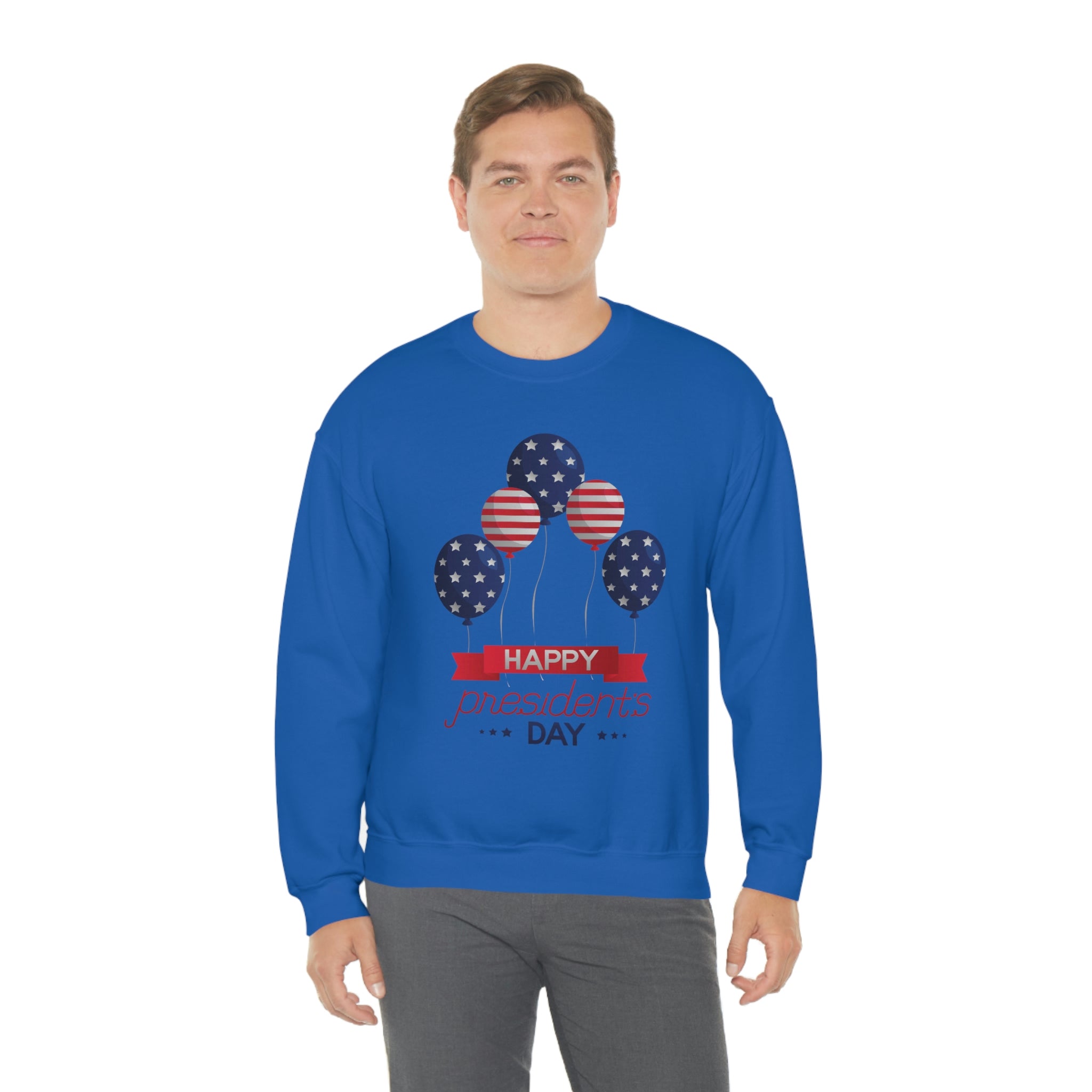 Happy President's Day Stars & Stripe Unisex Heavy Blend™ Crewneck Sweatshirt