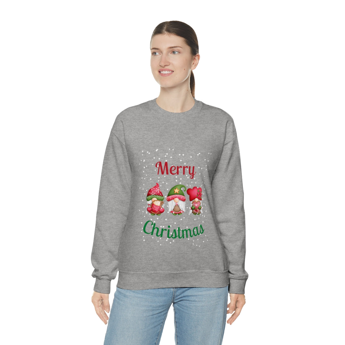 Three Gnomes Merry Christmas Unisex Heavy Blend™ Crewneck Sweatshirt