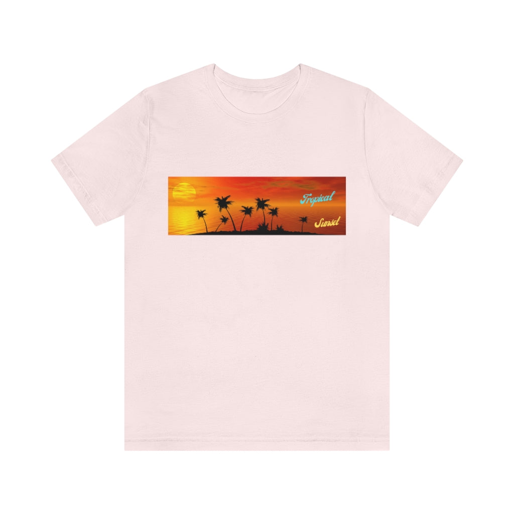 Tropical Sunset Unisex Jersey Short Sleeve Tee