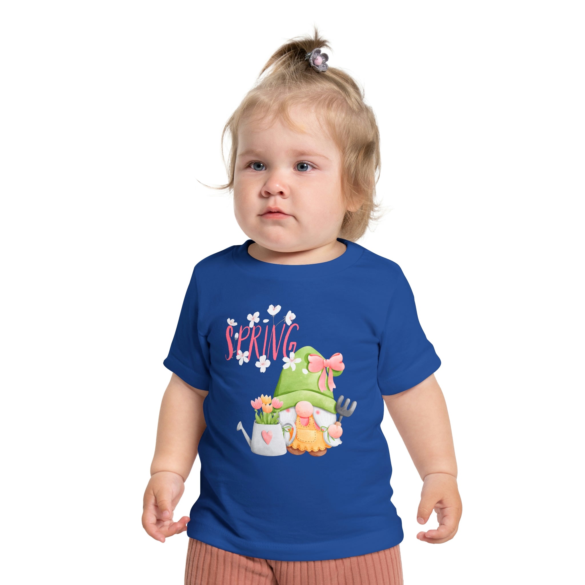Gnome Happy Spring Baby Short Sleeve T-Shirt