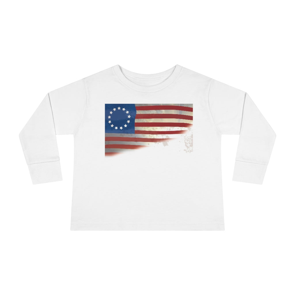 USA Colors Toddler Long Sleeve Tee