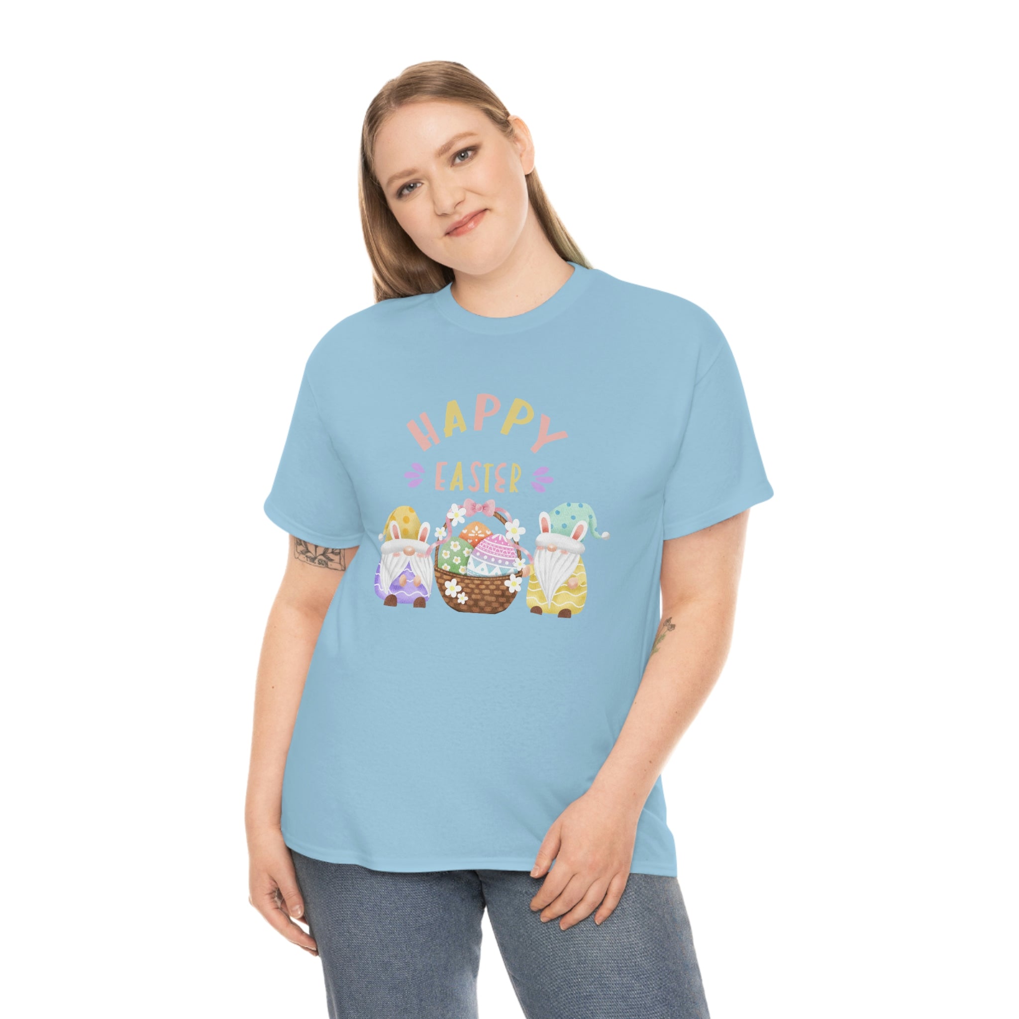 Happy Easter Gnome Unisex Heavy Cotton Tee