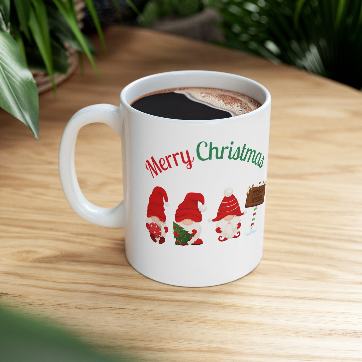 Cute Gnome Merry Christmas Ceramic Mug 11oz