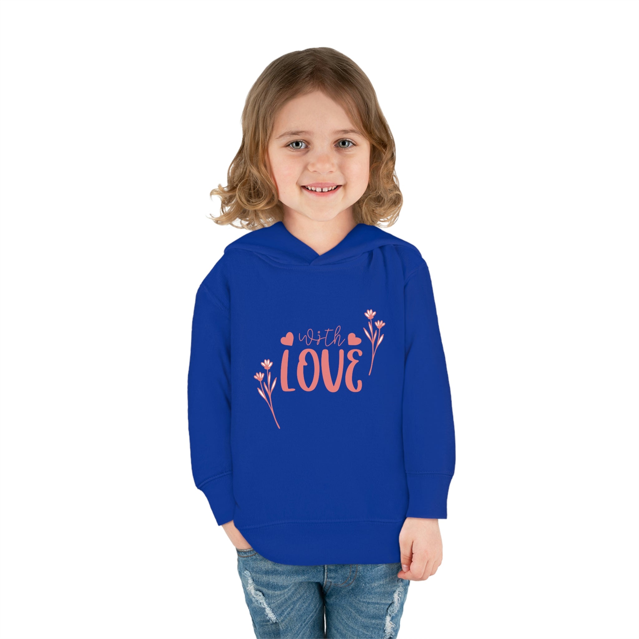 With Love Toddler Pullover Fleece Hoodie