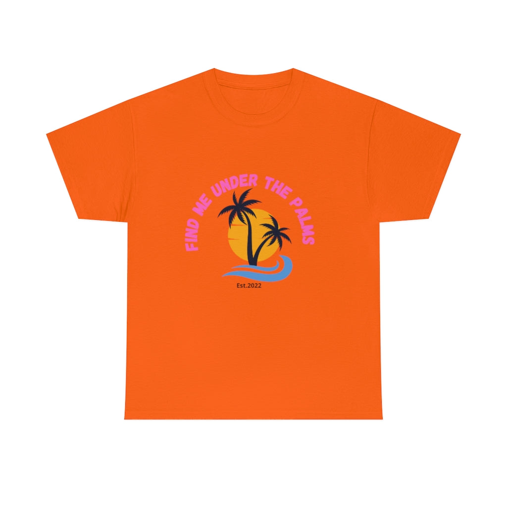 Find Under The Palms Unisex Heavy Cotton Tee