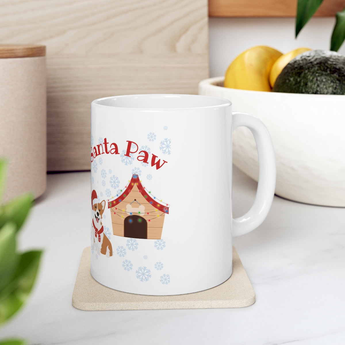 Santa Paw Ceramic Mug 11oz