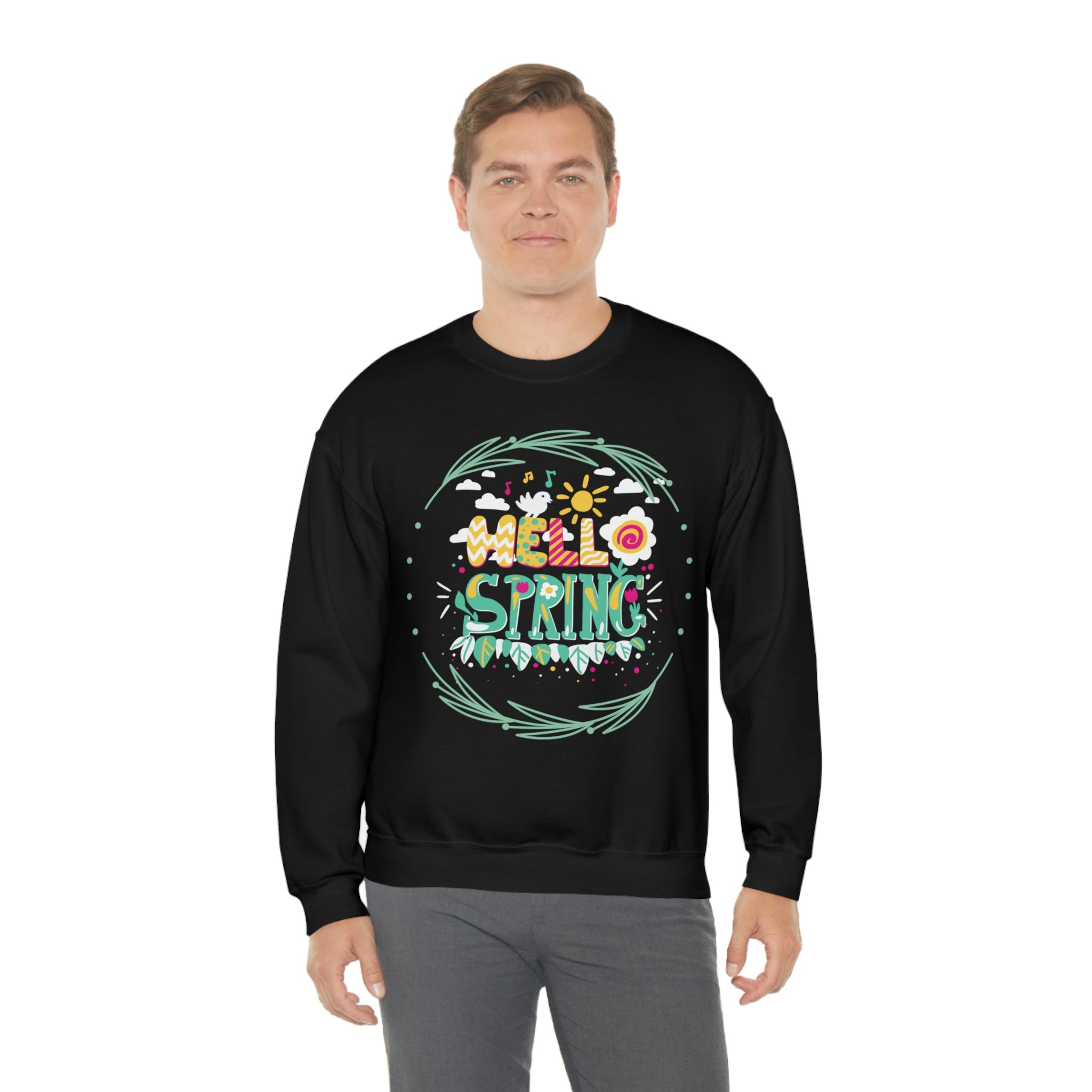 Hello Spring Unisex Heavy Blend™ Crewneck Sweatshirt