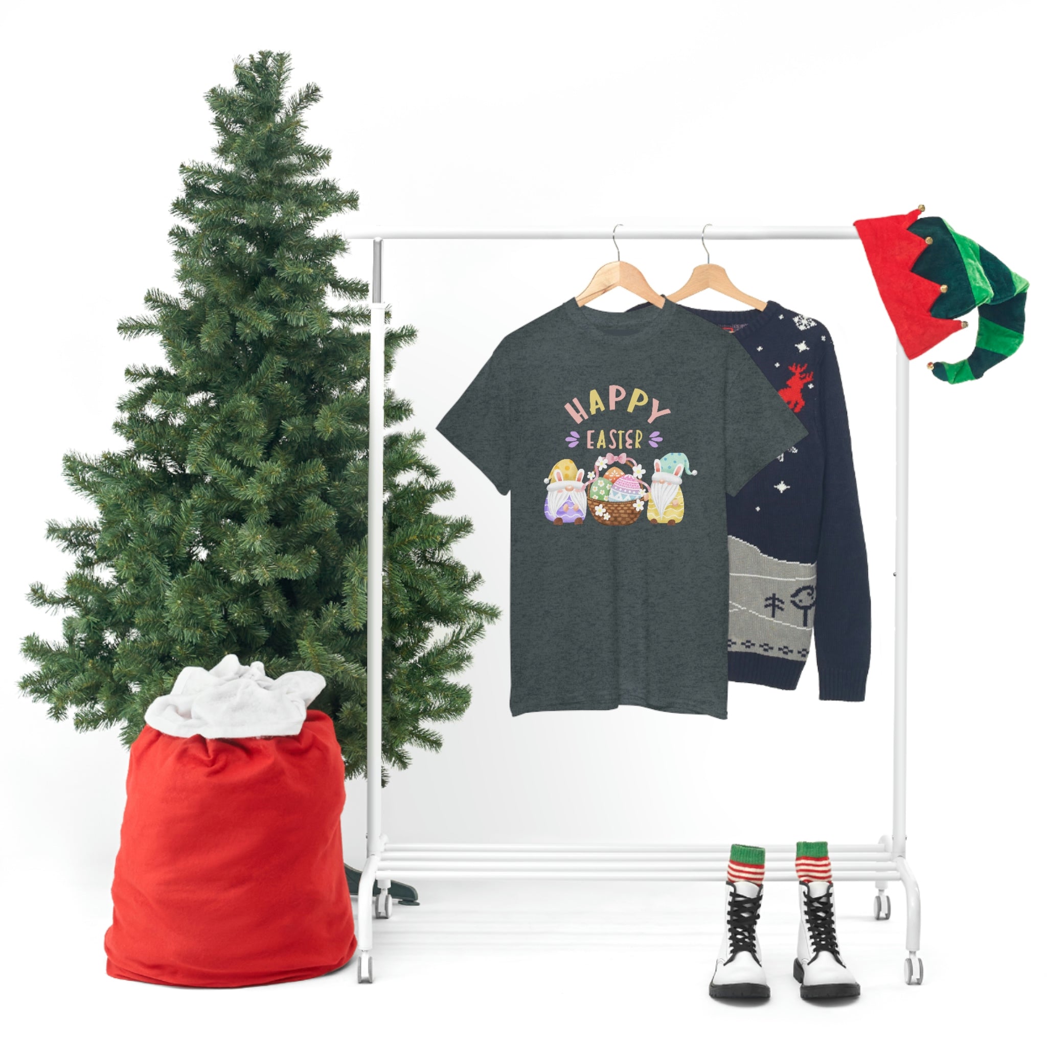 Happy Easter Gnome Unisex Heavy Cotton Tee