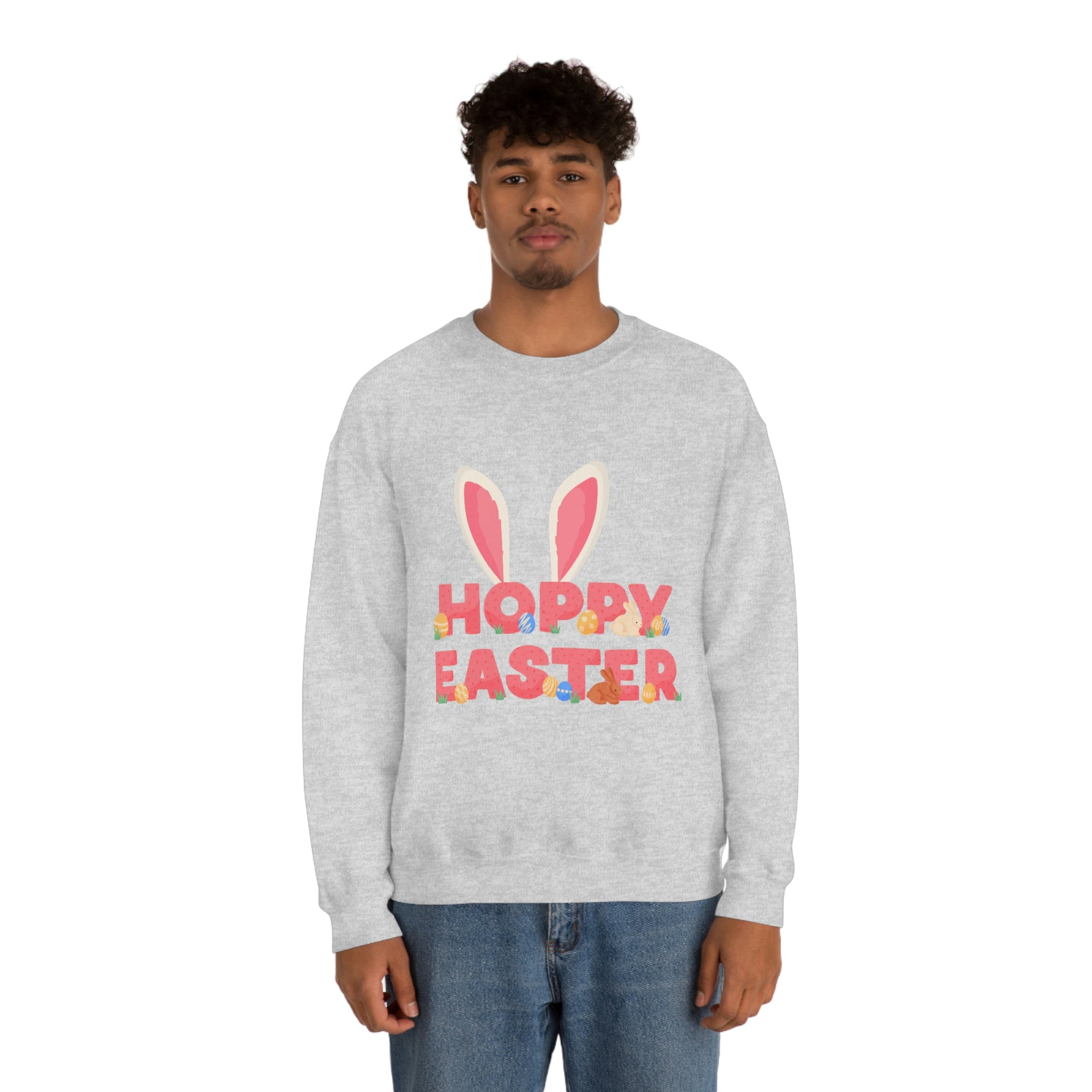 The Hoppy Easter Unisex Heavy Blend™ Crewneck Sweatshirt