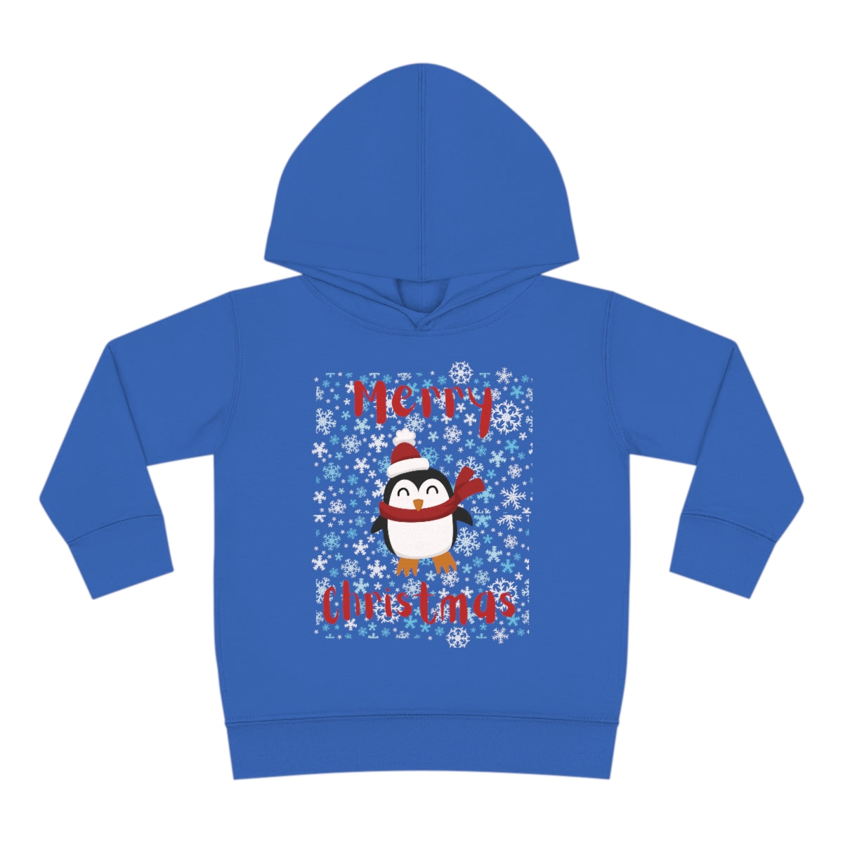 Cute Penguin Christmas Toddler Pullover Fleece Hoodie