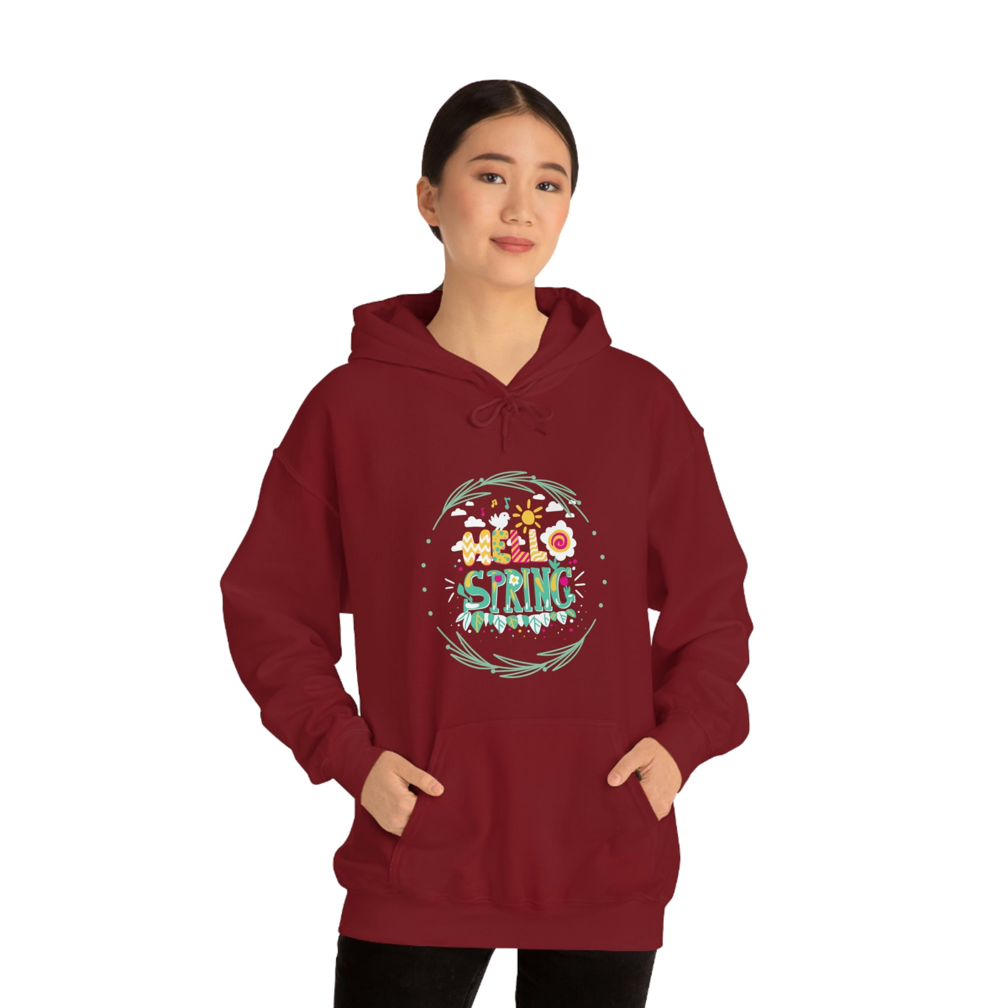 Hello Spring Unisex Heavy Blend™ Hooded Sweatshirt