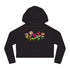 Spring Flowers Women’s Cropped Hooded Sweatshirt