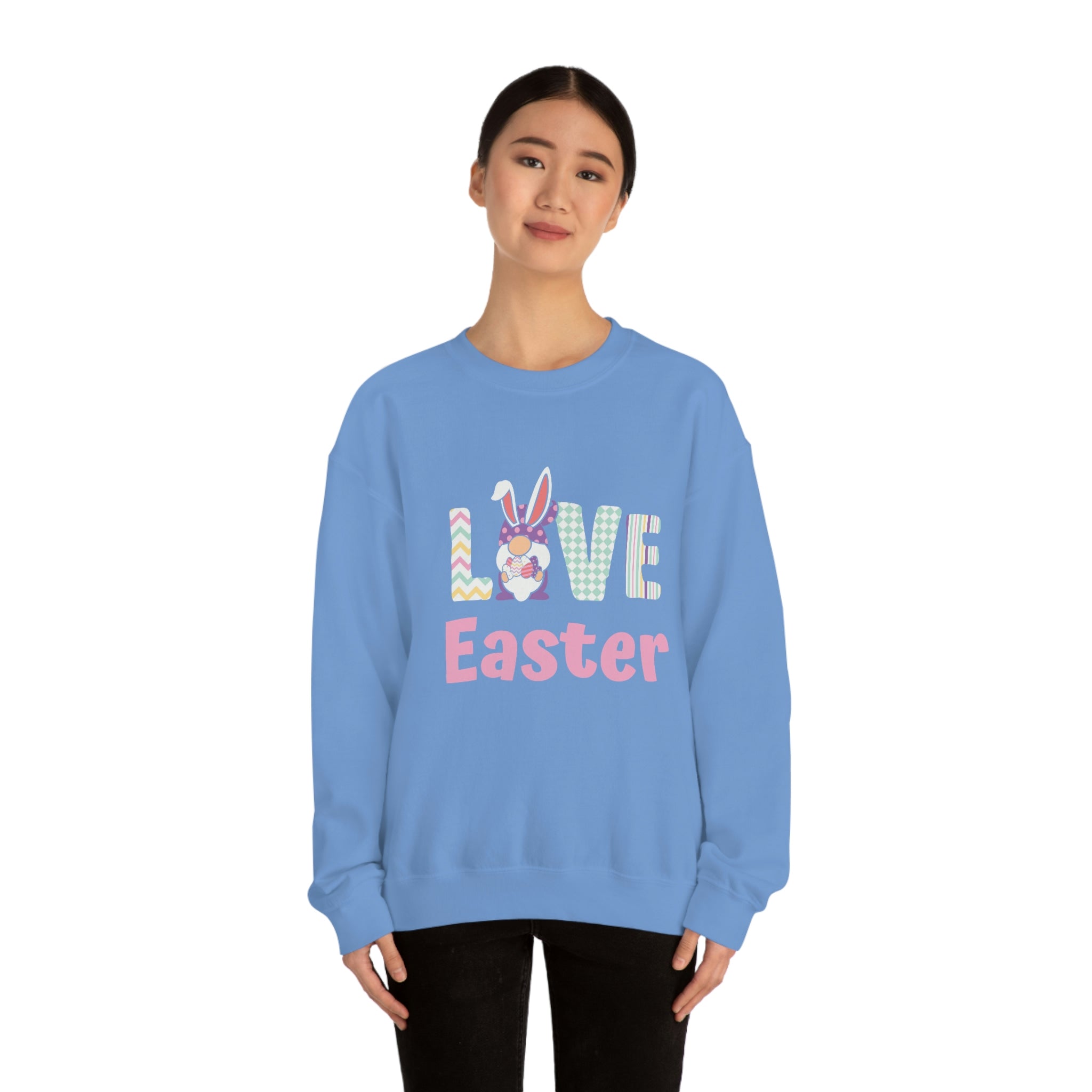 Gnome Love Easter Unisex Heavy Blend™ Crewneck Sweatshirt