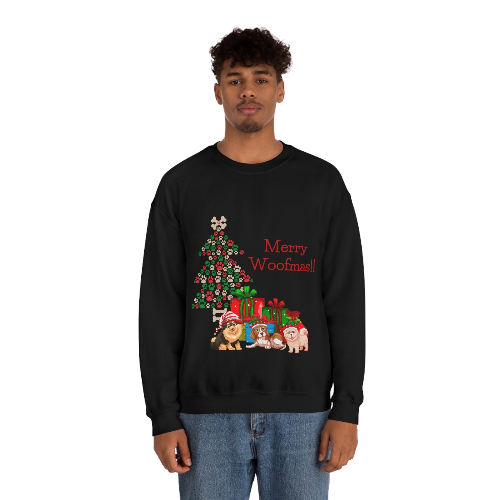 Merry Woolfmas Unisex Heavy Blend™ Crewneck Sweatshirt