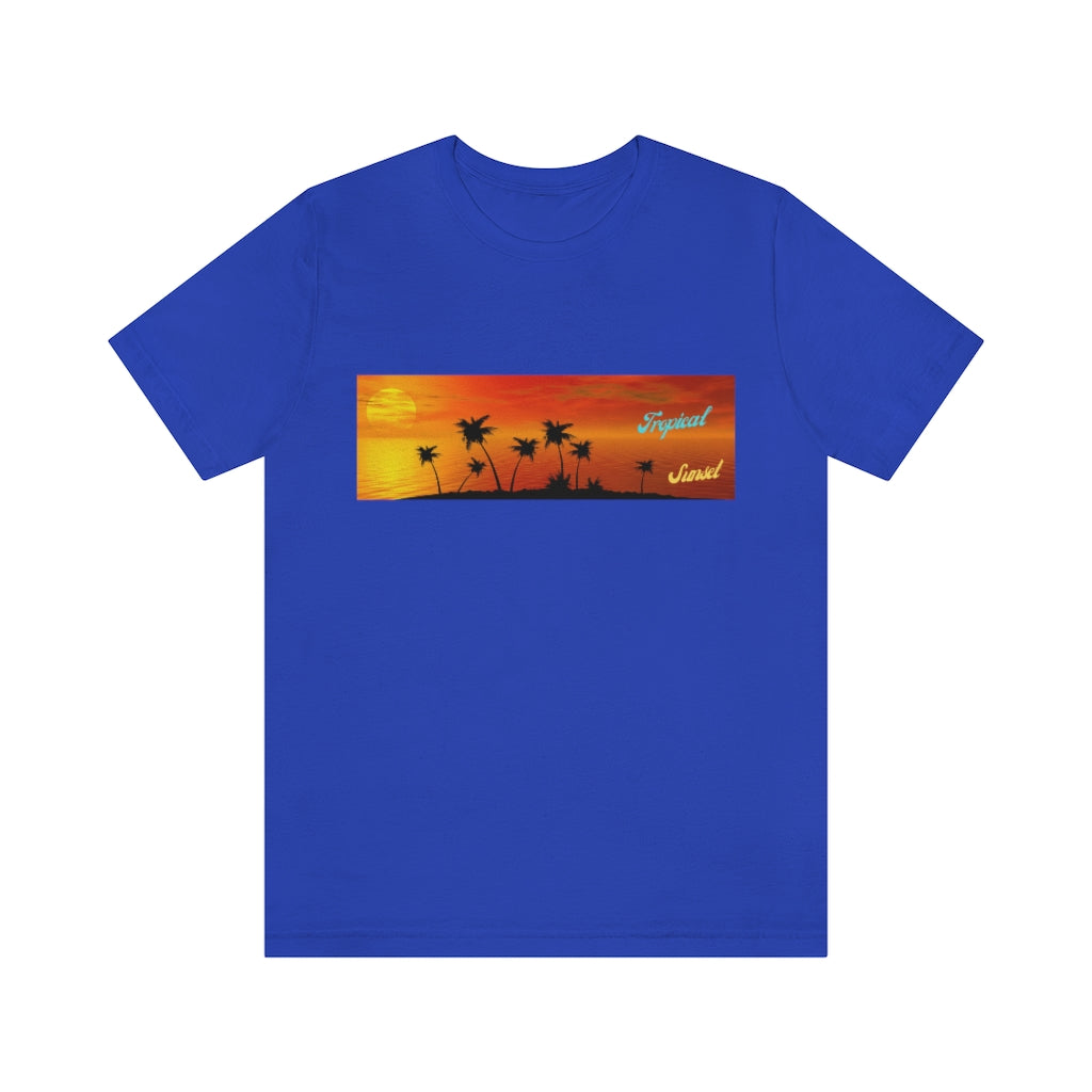 Tropical Sunset Unisex Jersey Short Sleeve Tee