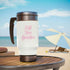 Full Time Grandma Stainless Steel Travel Mug with Handle, 14oz