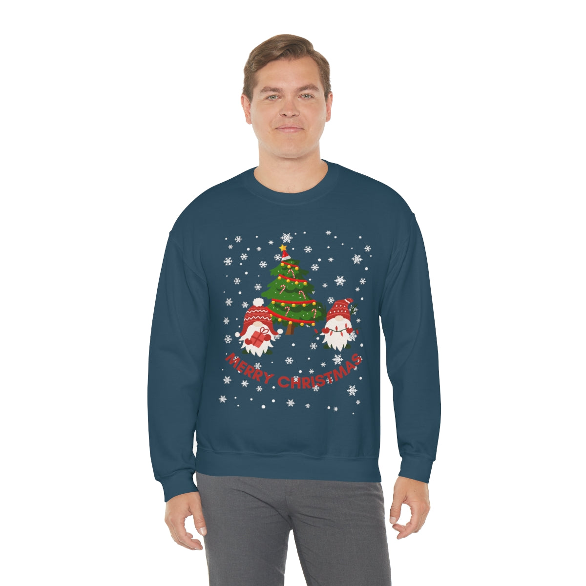 Merry & Bright Holidays Christmas Unisex Heavy Blend™ Crewneck Sweatshirt