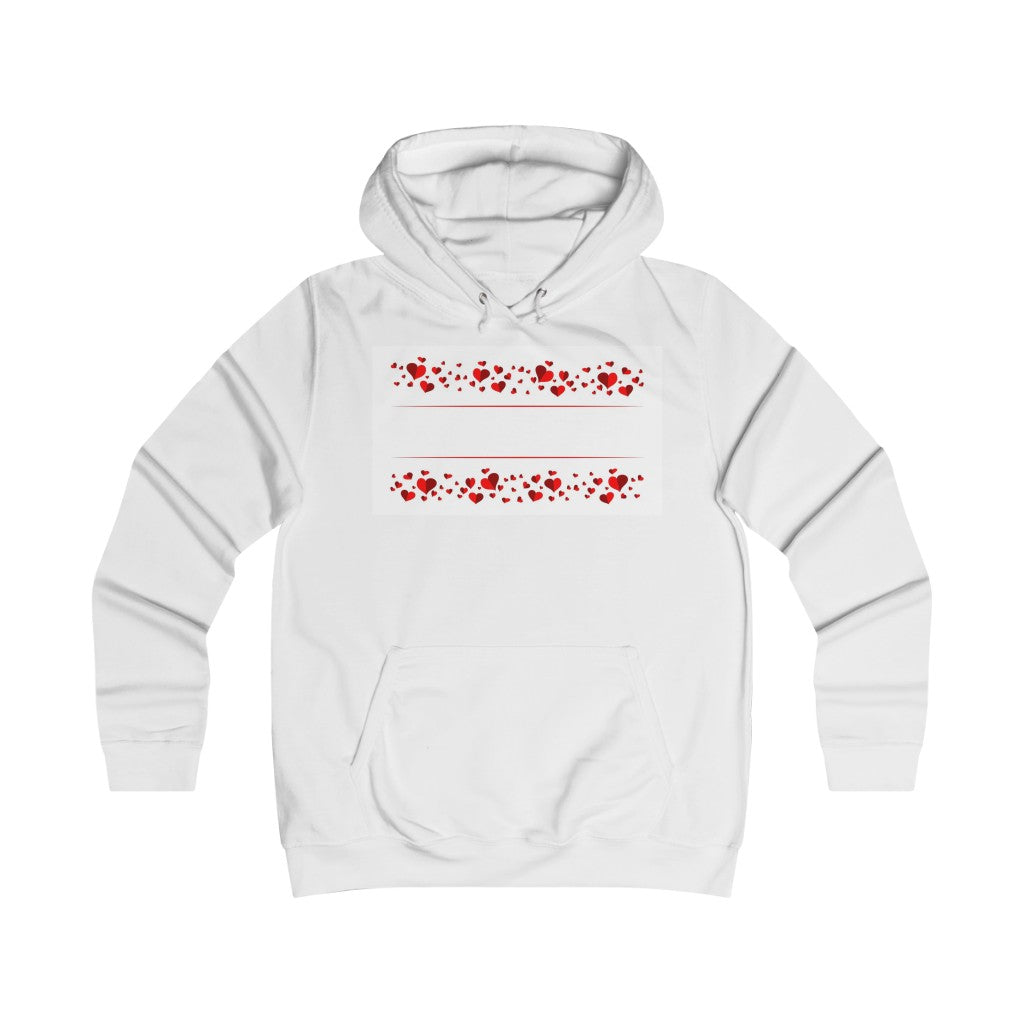 Happy Valentine's Day Girlie College Hoodie