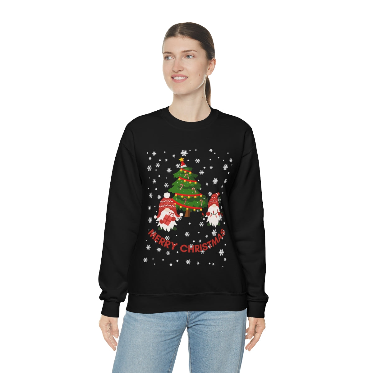 Merry & Bright Holidays Christmas Unisex Heavy Blend™ Crewneck Sweatshirt