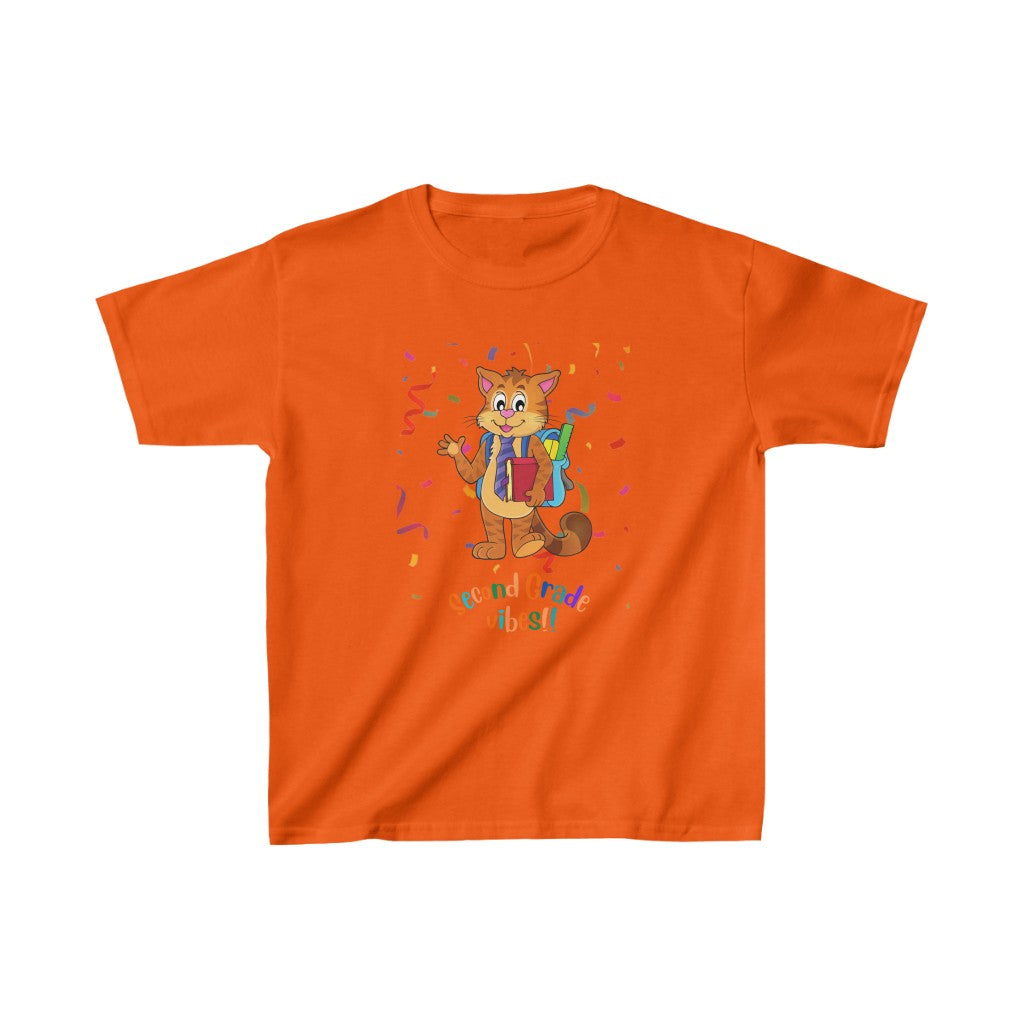 Second Grade Vibes Kids Heavy Cotton™ Tee