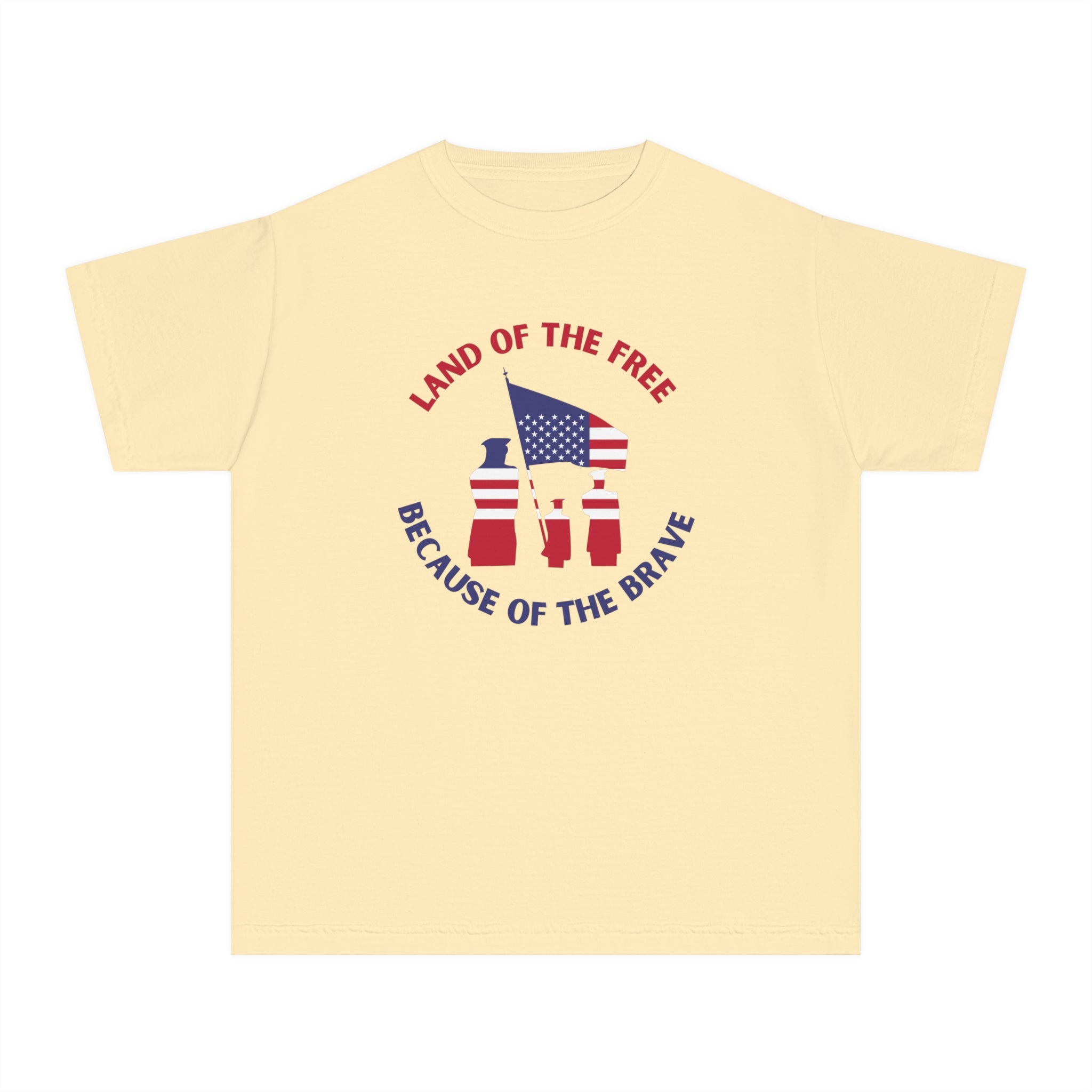 Memorial Day Land Of The Free Youth Midweight Tee