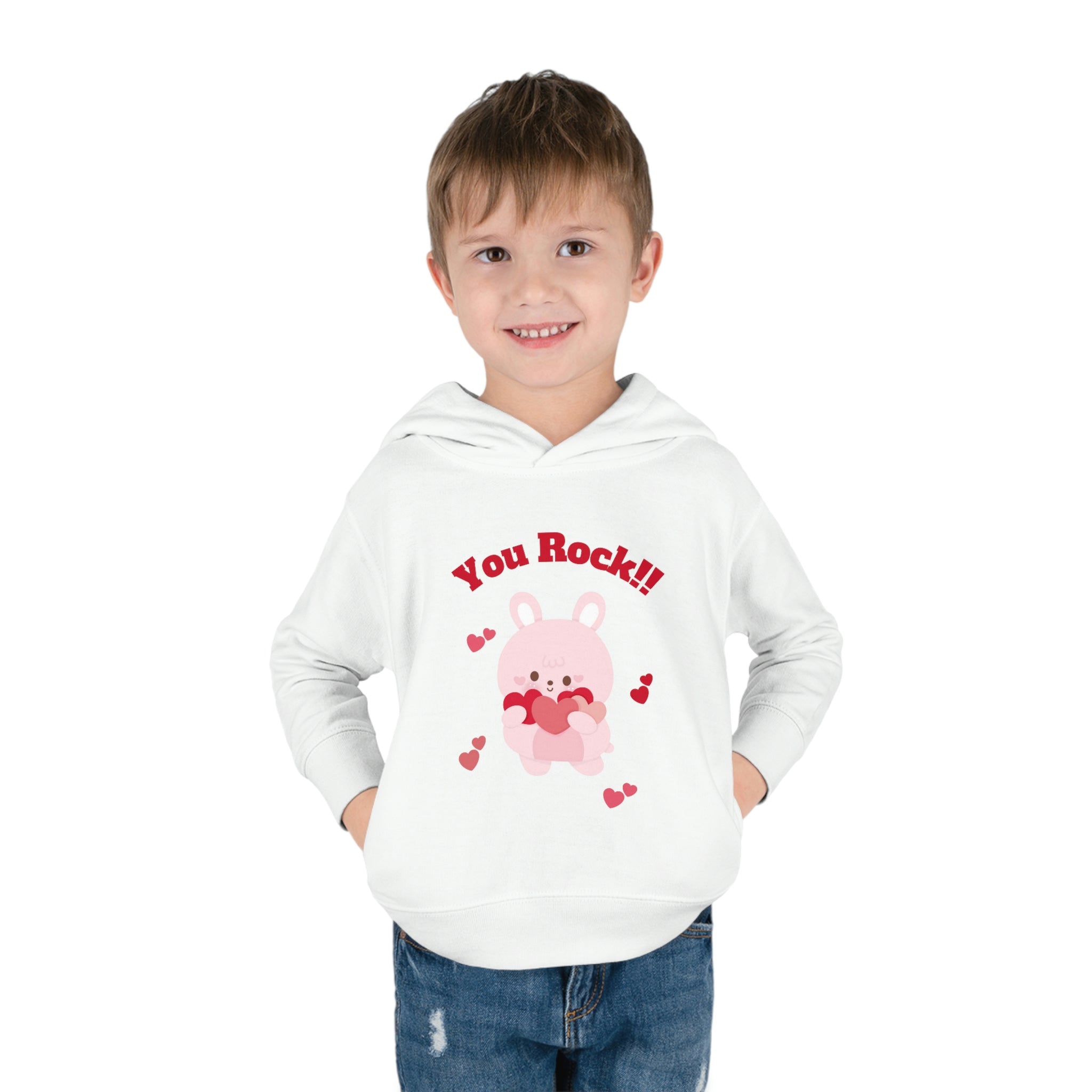 You Rock Toddler Pullover Fleece Hoodie