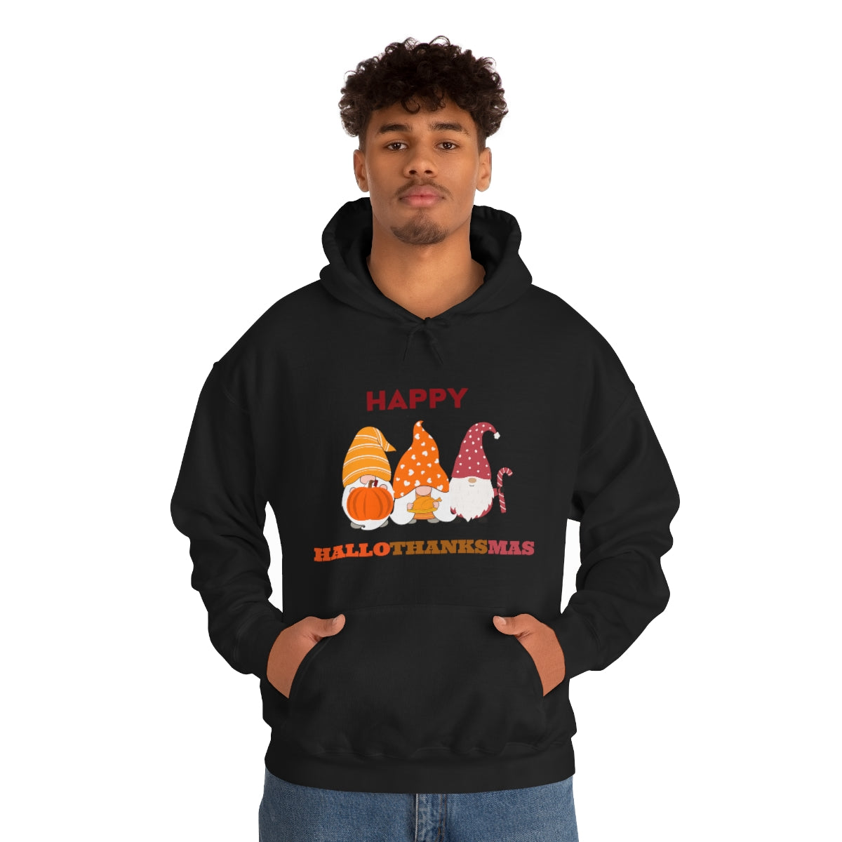 Happy Hallothanksmas Unisex Heavy Blend™ Hooded Sweatshirt