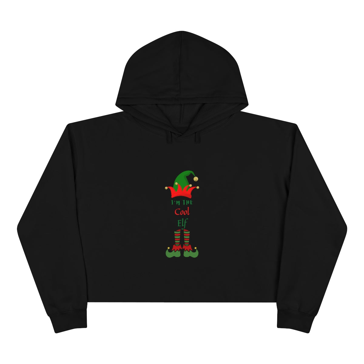 I'm The Cool Elf Crop Hoodie