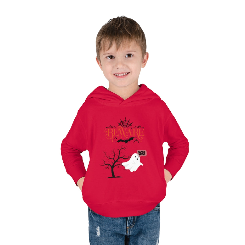 Beware Boo Toddler Pullover Fleece Hoodie