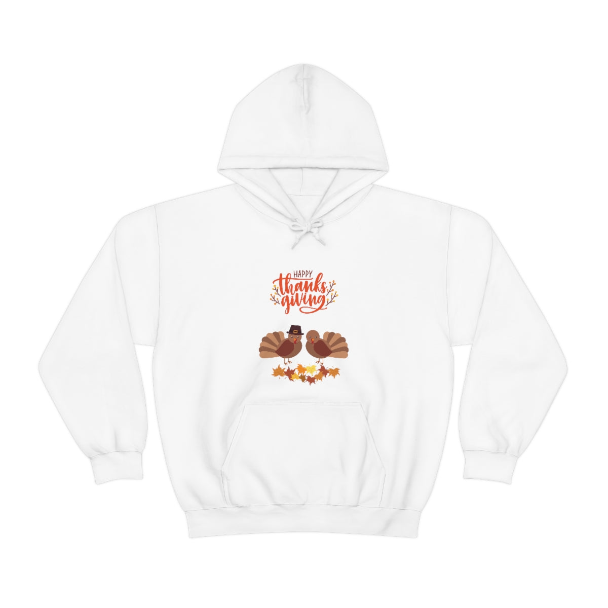 Cute Thanksgiving Turkey Pilgrims Unisex Heavy Blend™ Hooded Sweatshirt