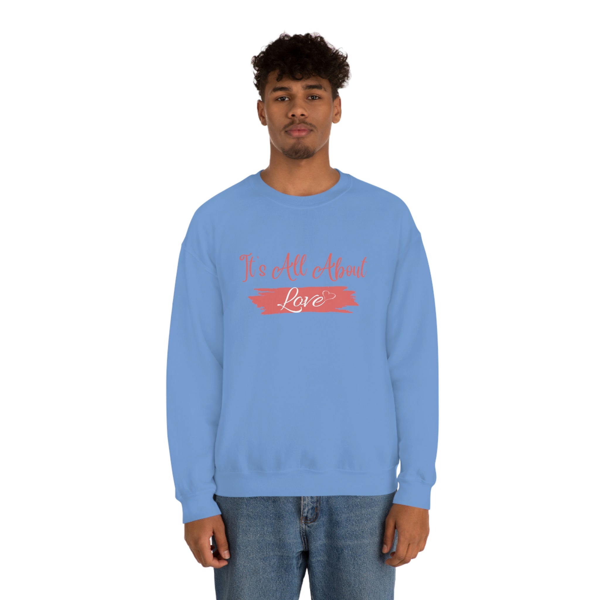 It's All About Love Unisex Heavy Blend™ Crewneck Sweatshirt