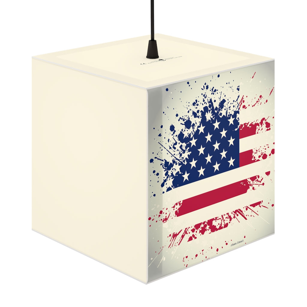 Old Glory Personalized Lamp