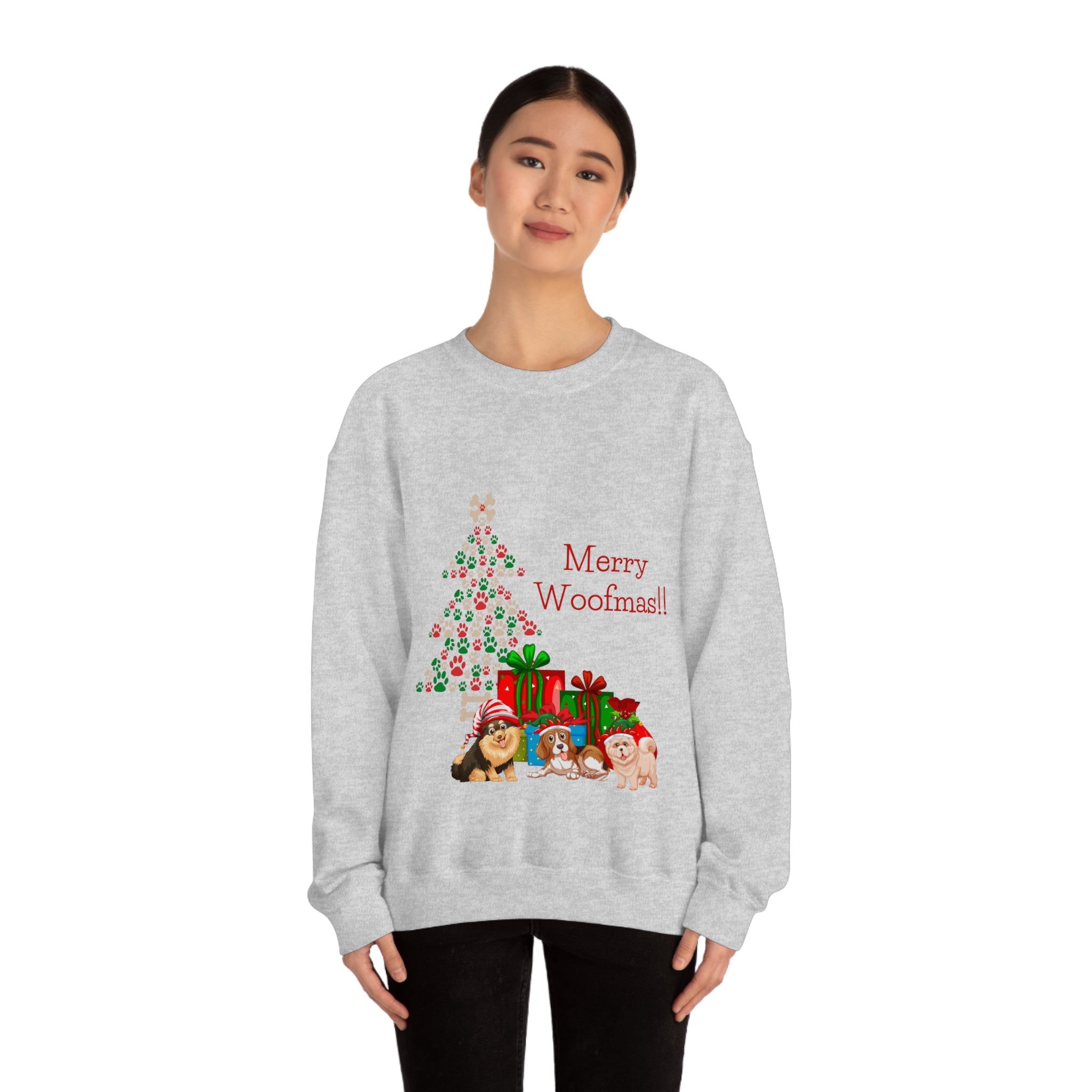 Merry Woolfmas Unisex Heavy Blend™ Crewneck Sweatshirt