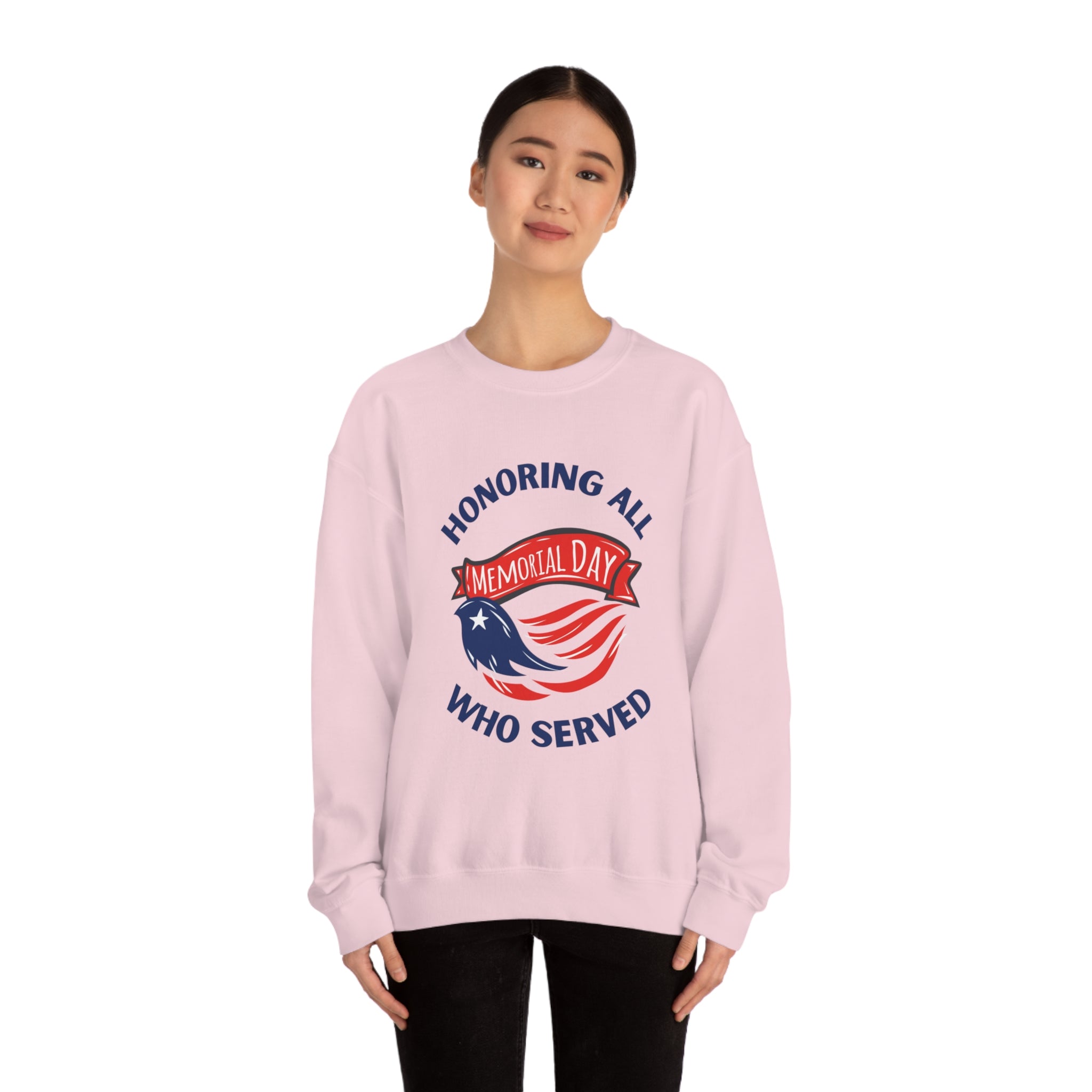 Memorial Day Honoring All Who Served Unisex Heavy Blend™ Crewneck Sweatshirt