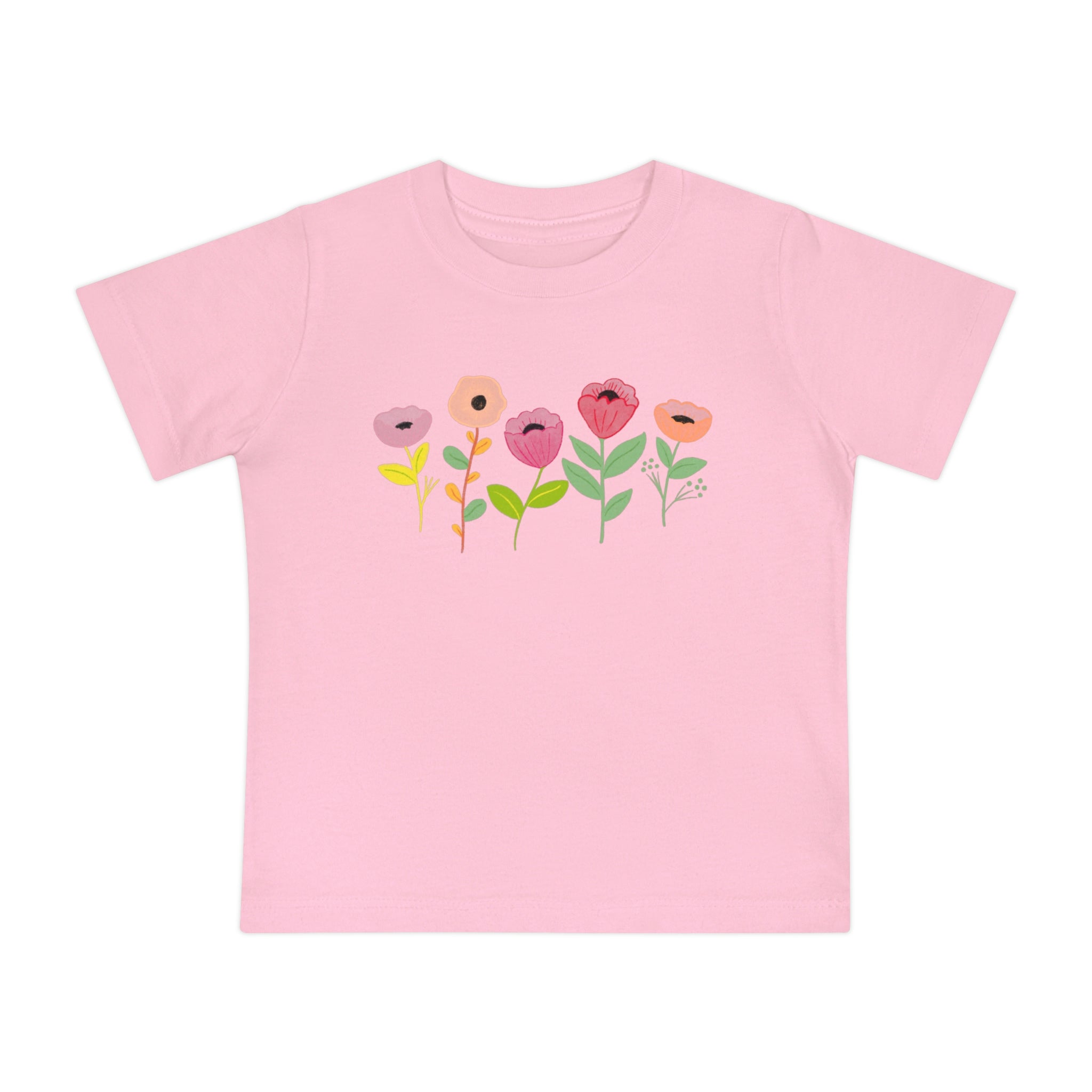 Spring Flowers Baby Short Sleeve T-Shirt