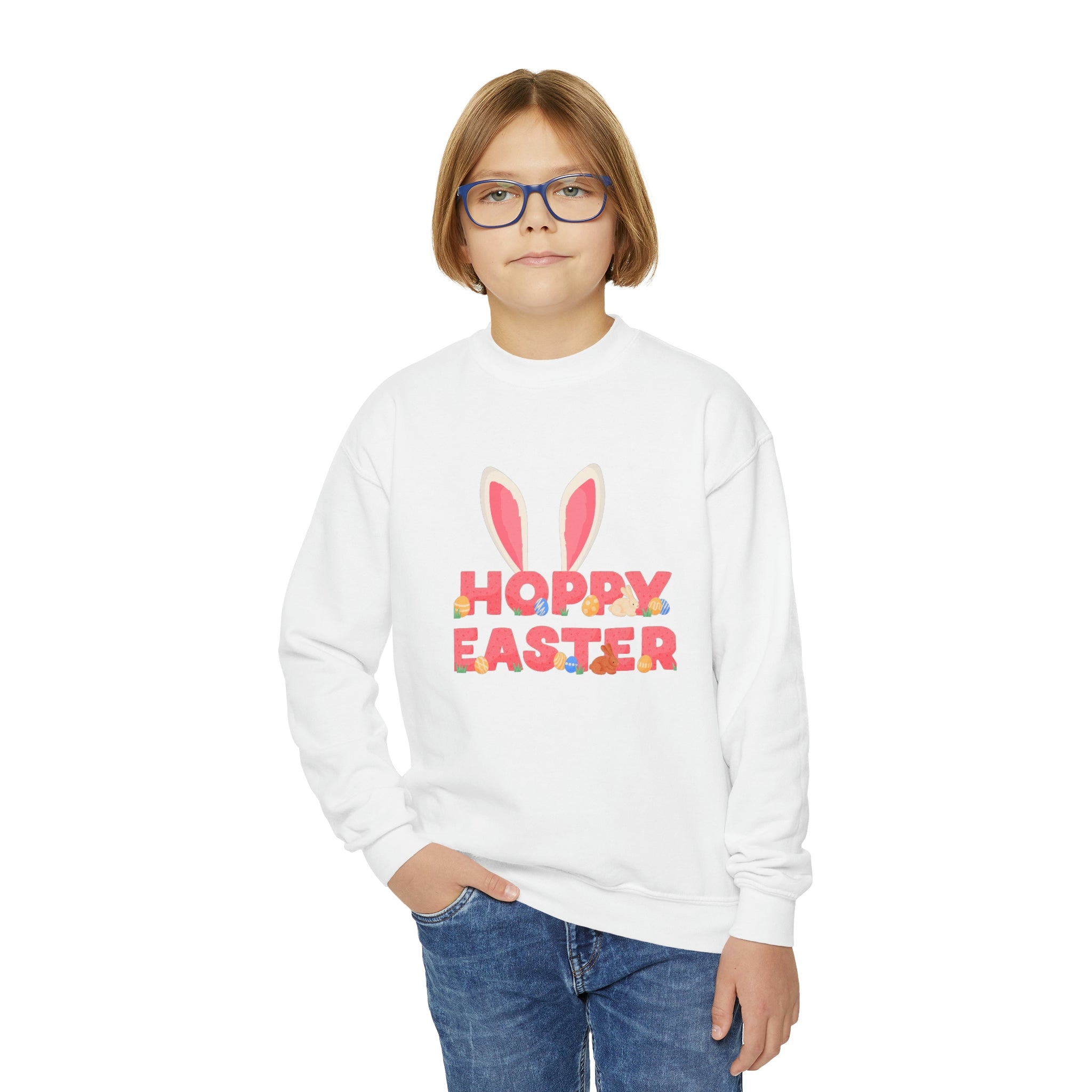 The Hoppy Easter Youth Crewneck Sweatshirt