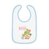 Gnome Happy Spring Baby Contrast Trim Jersey Bib