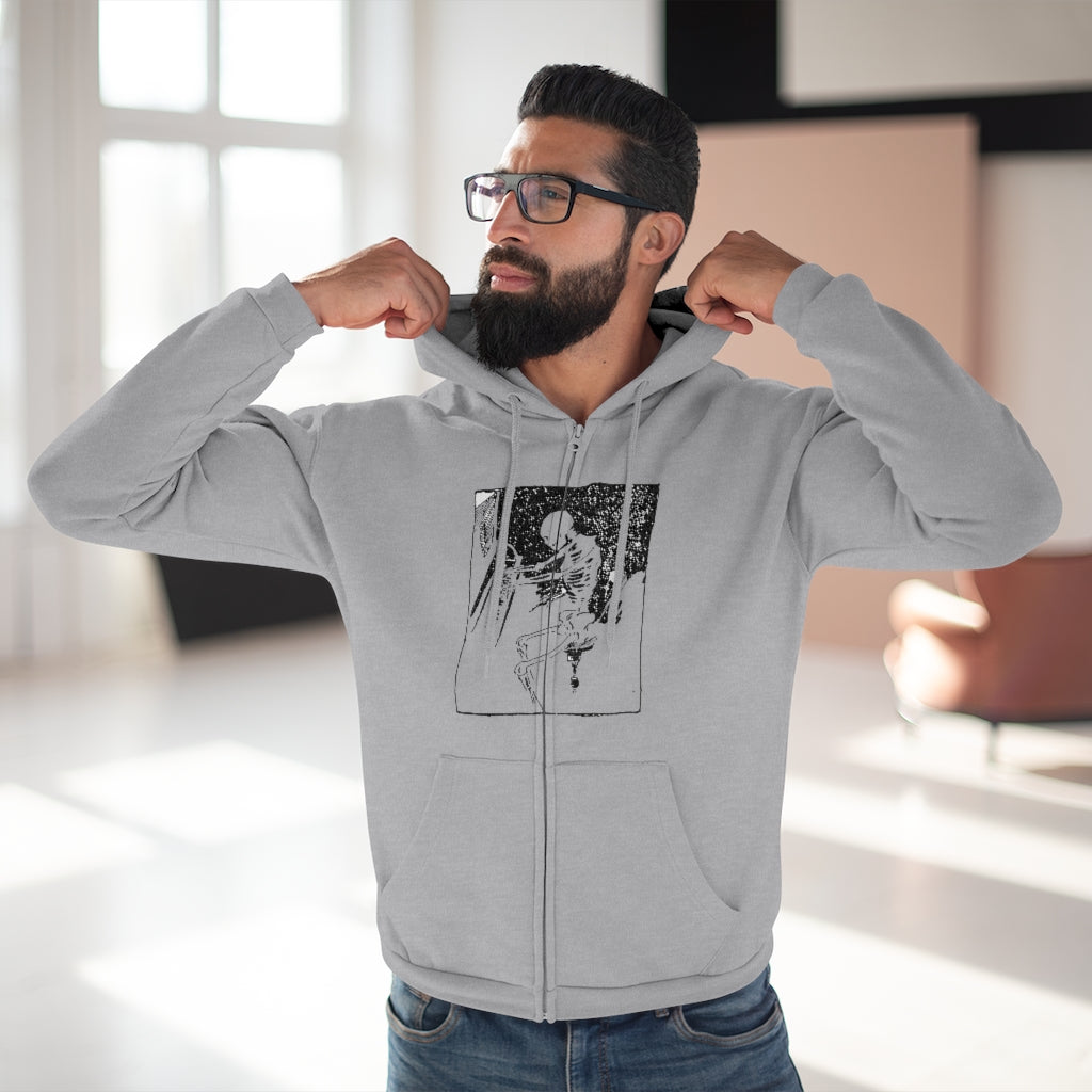 Piano Player Unisex Hooded Zip Sweatshirt