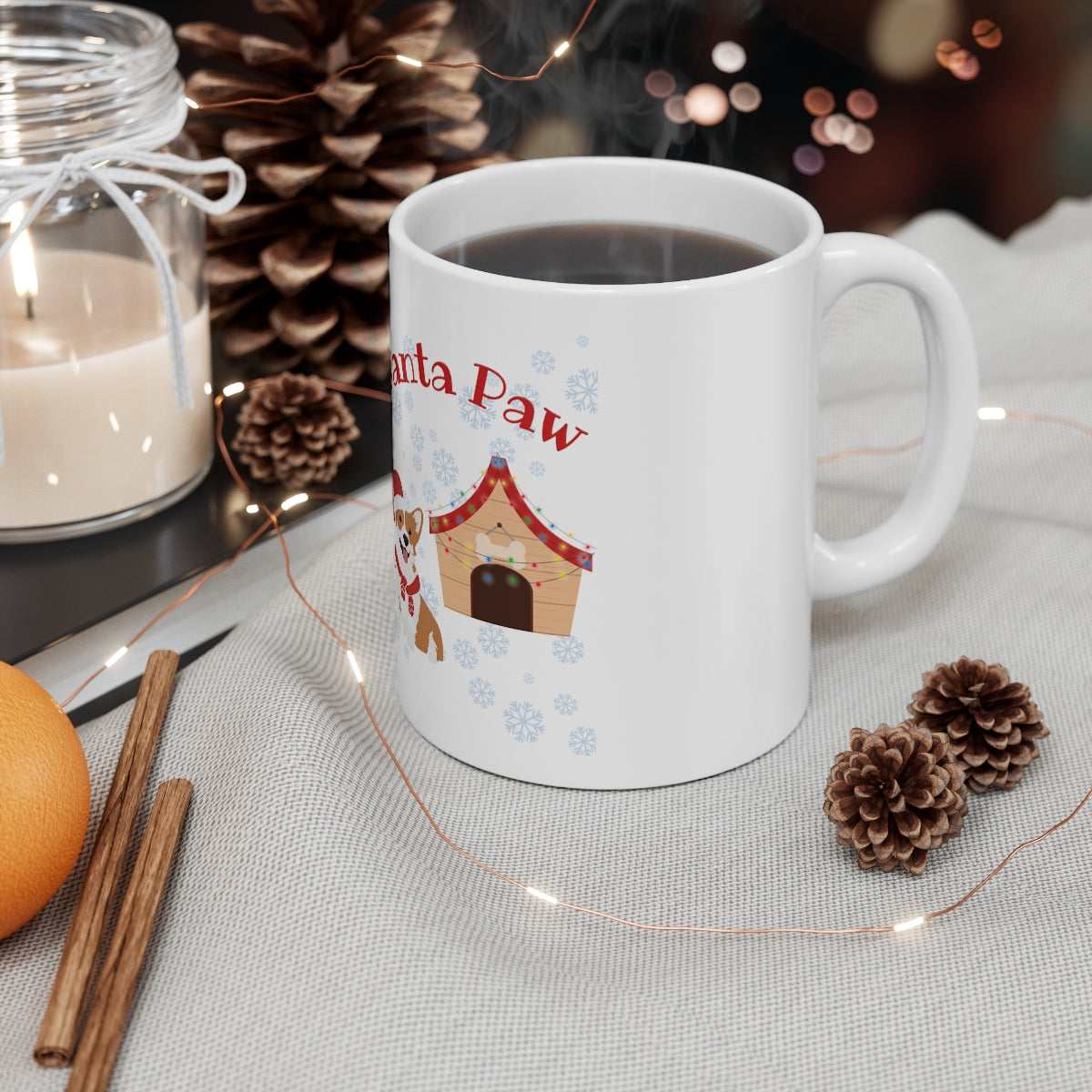 Santa Paw Ceramic Mug 11oz