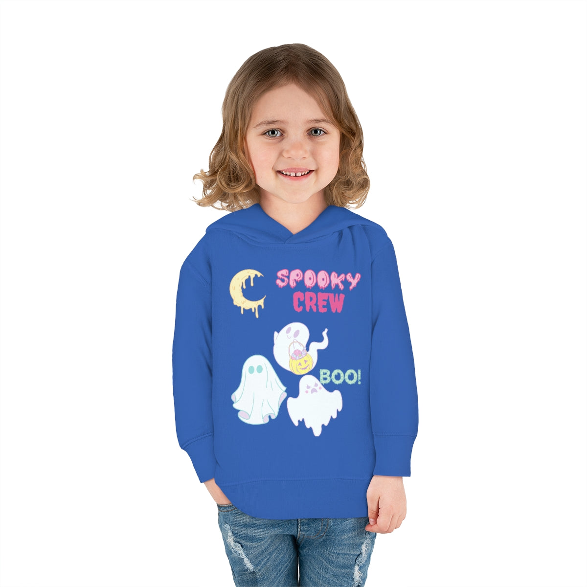 The Spooky Crew BOO Toddler Pullover Fleece Hoodie