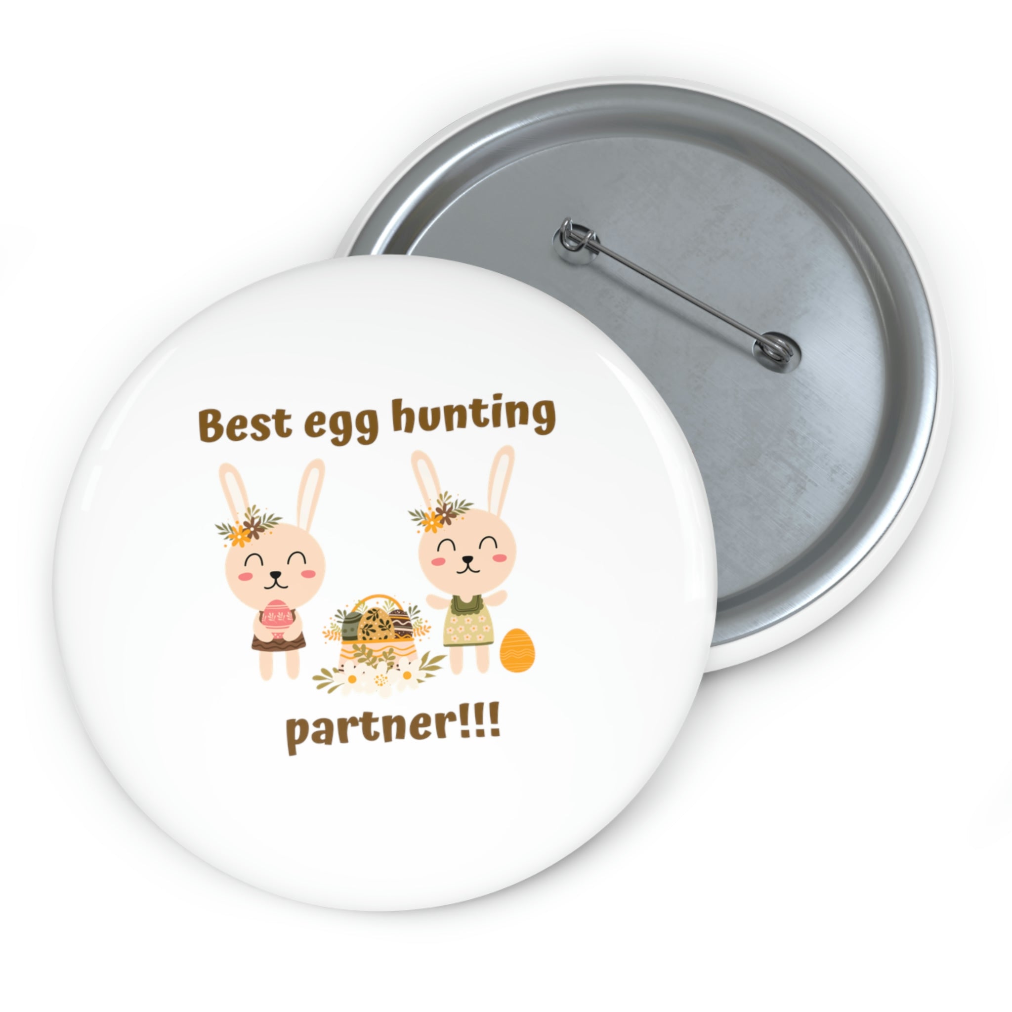 Egg Easter Partner Custom Pin Buttons