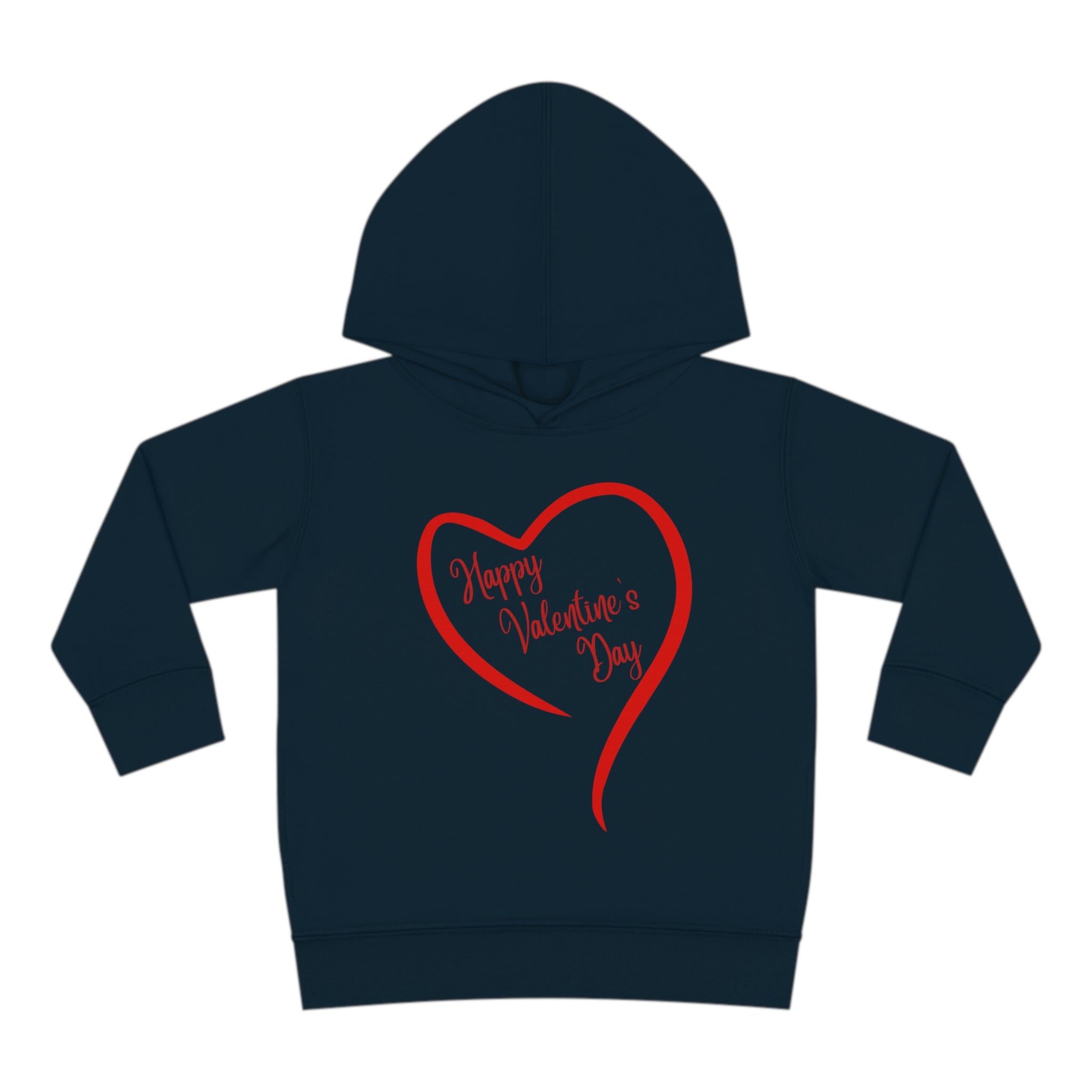 Happy Valentine's Day Toddler Pullover Fleece Hoodie