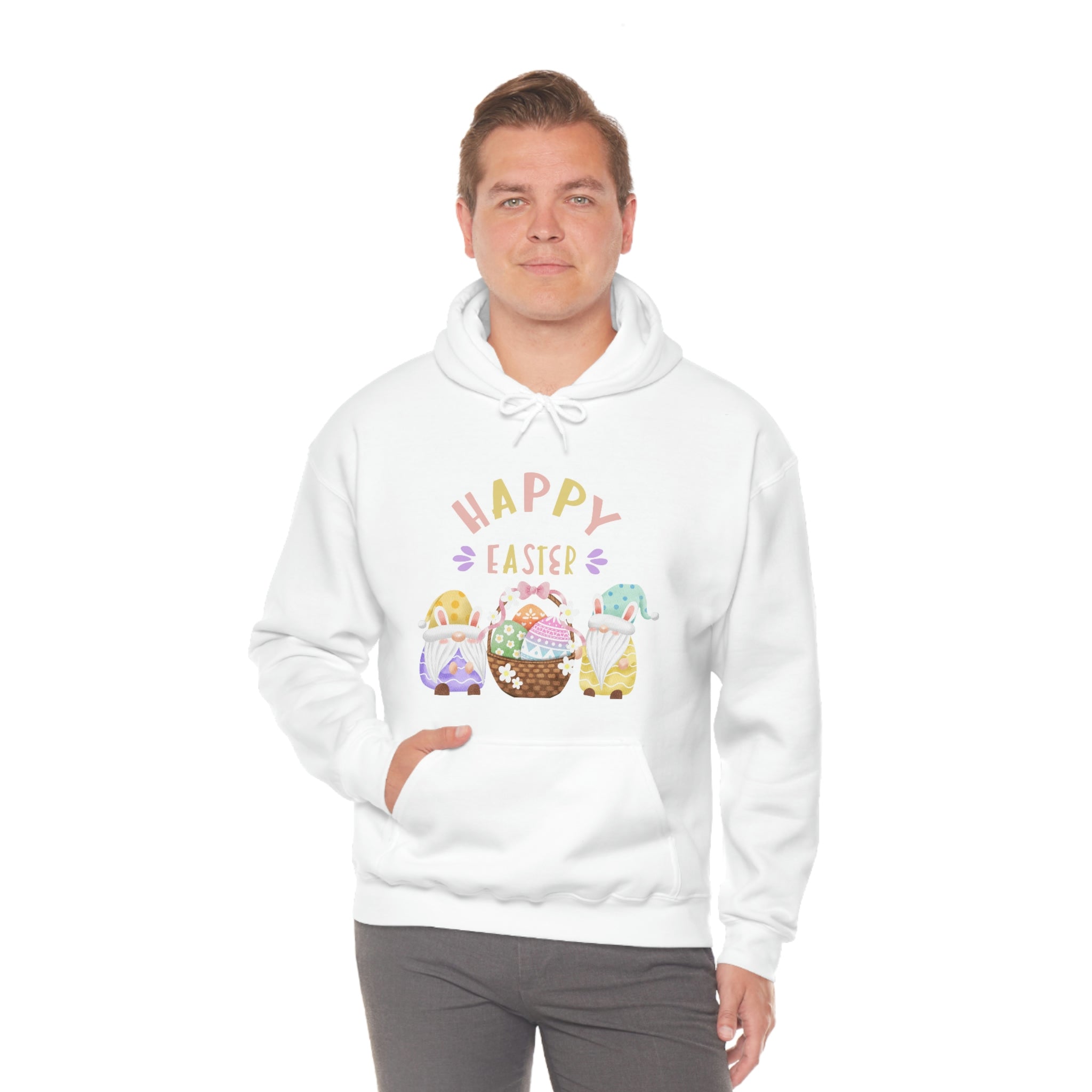 Happy Easter Gnome Unisex Heavy Blend™ Hooded Sweatshirt