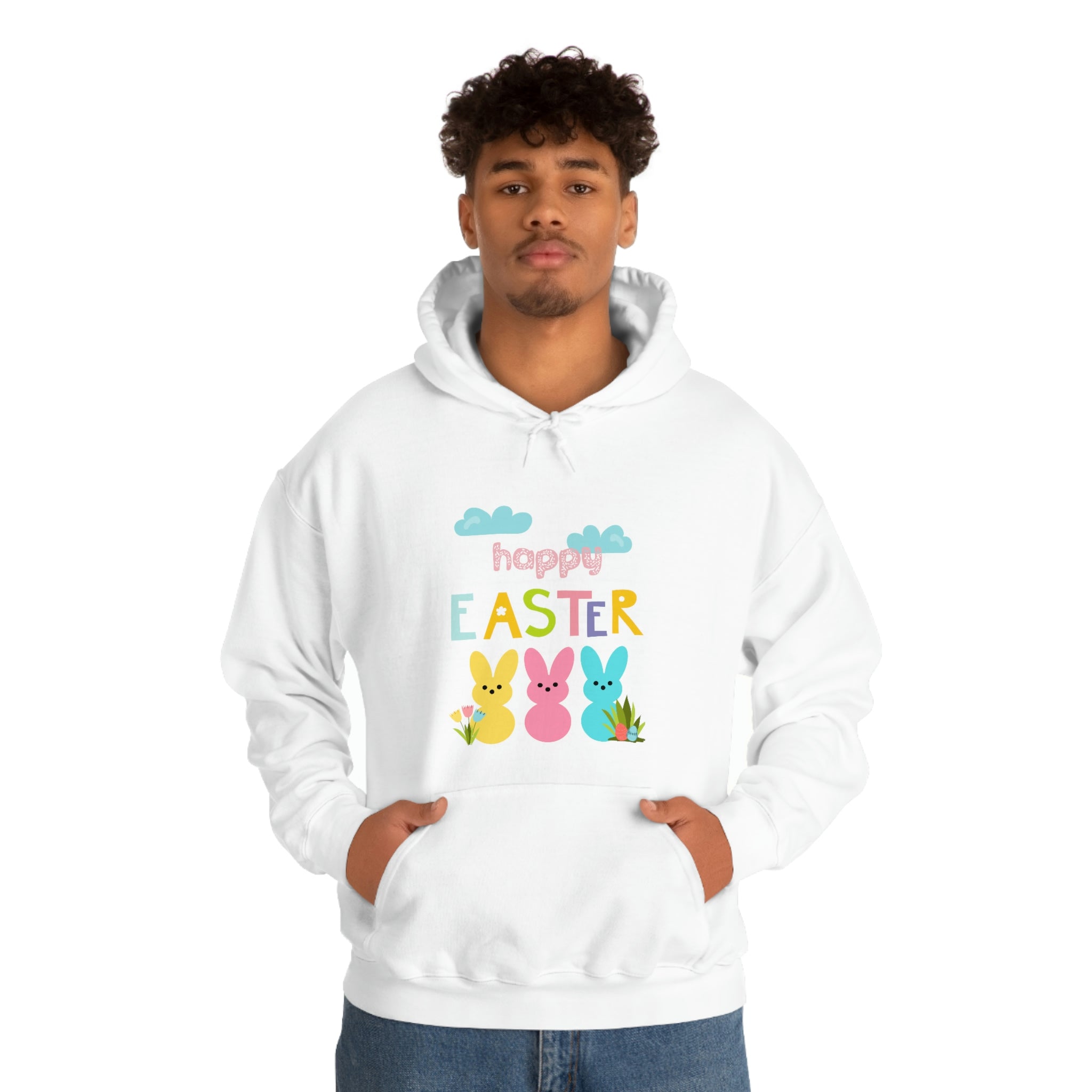 Happy Easter Bunny Unisex Heavy Blend™ Hooded Sweatshirt