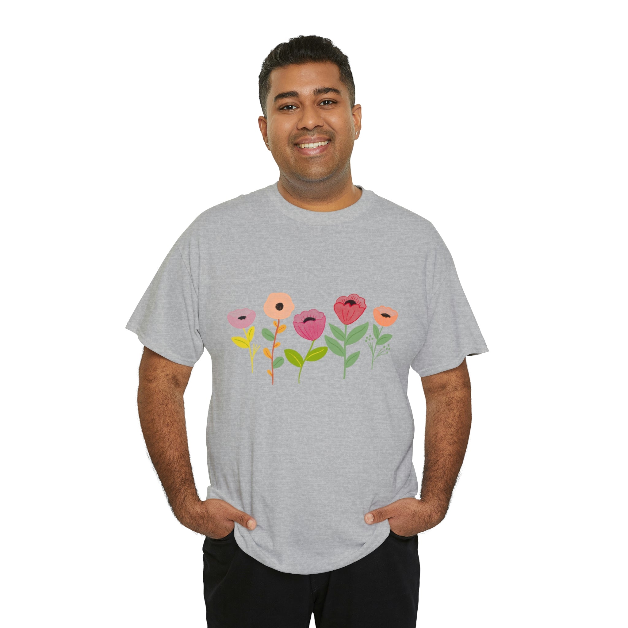 Spring Flowers Unisex Heavy Cotton Tee