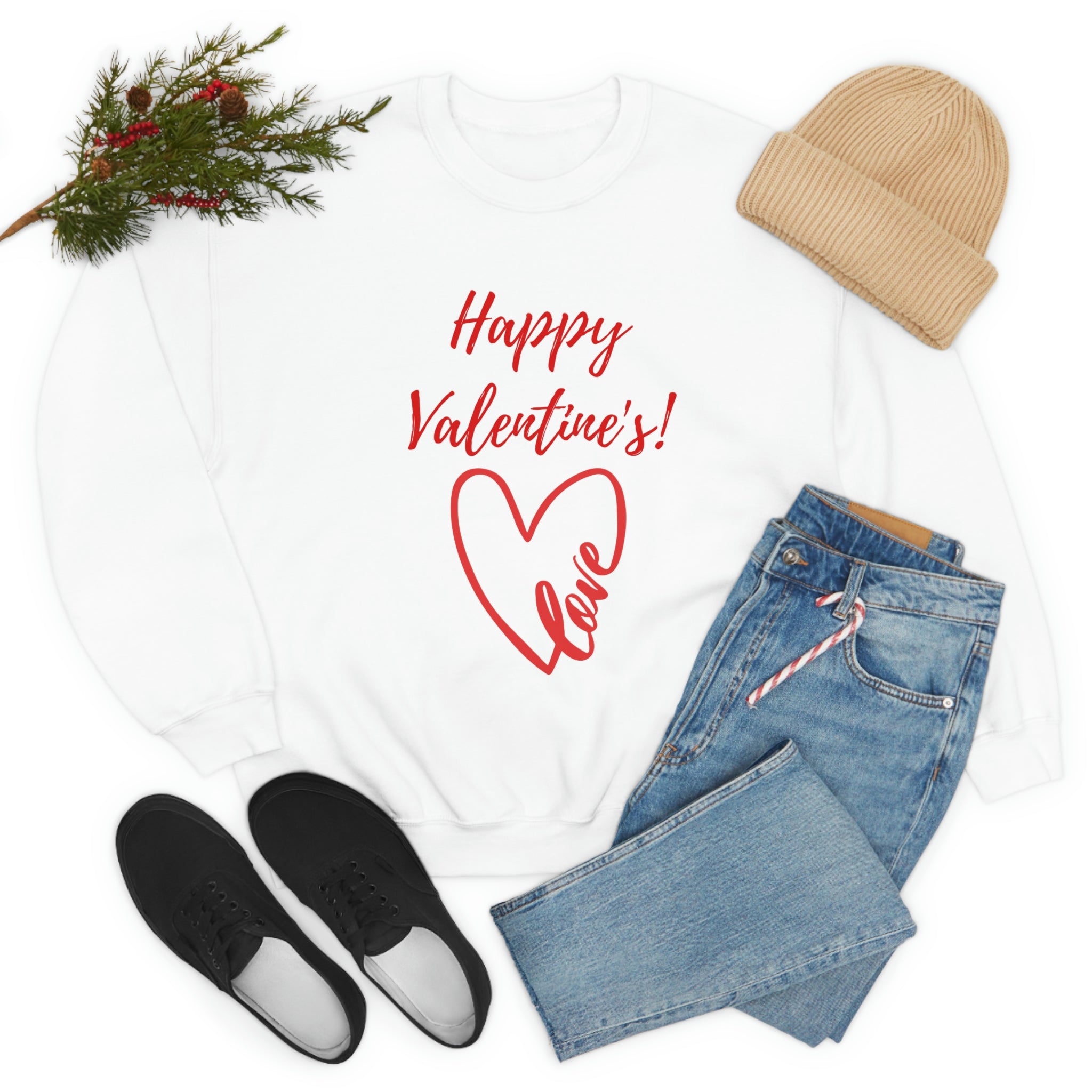 Happy Valentine's Love! Unisex Heavy Blend™ Crewneck Sweatshirt