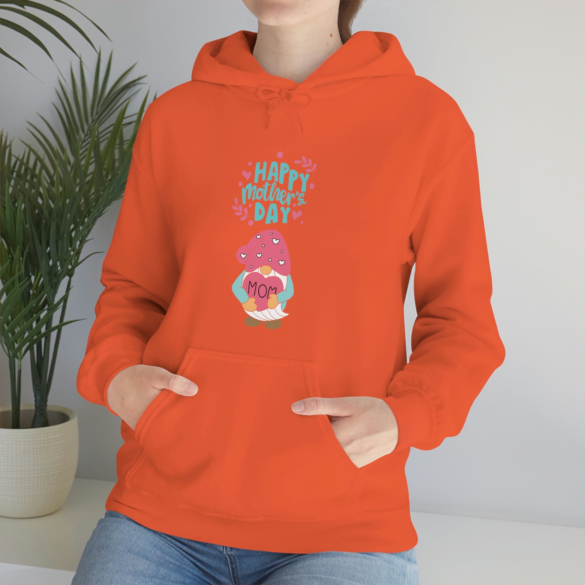 Happy Mother's Day Gnome Unisex Heavy Blend™ Hooded Sweatshirt