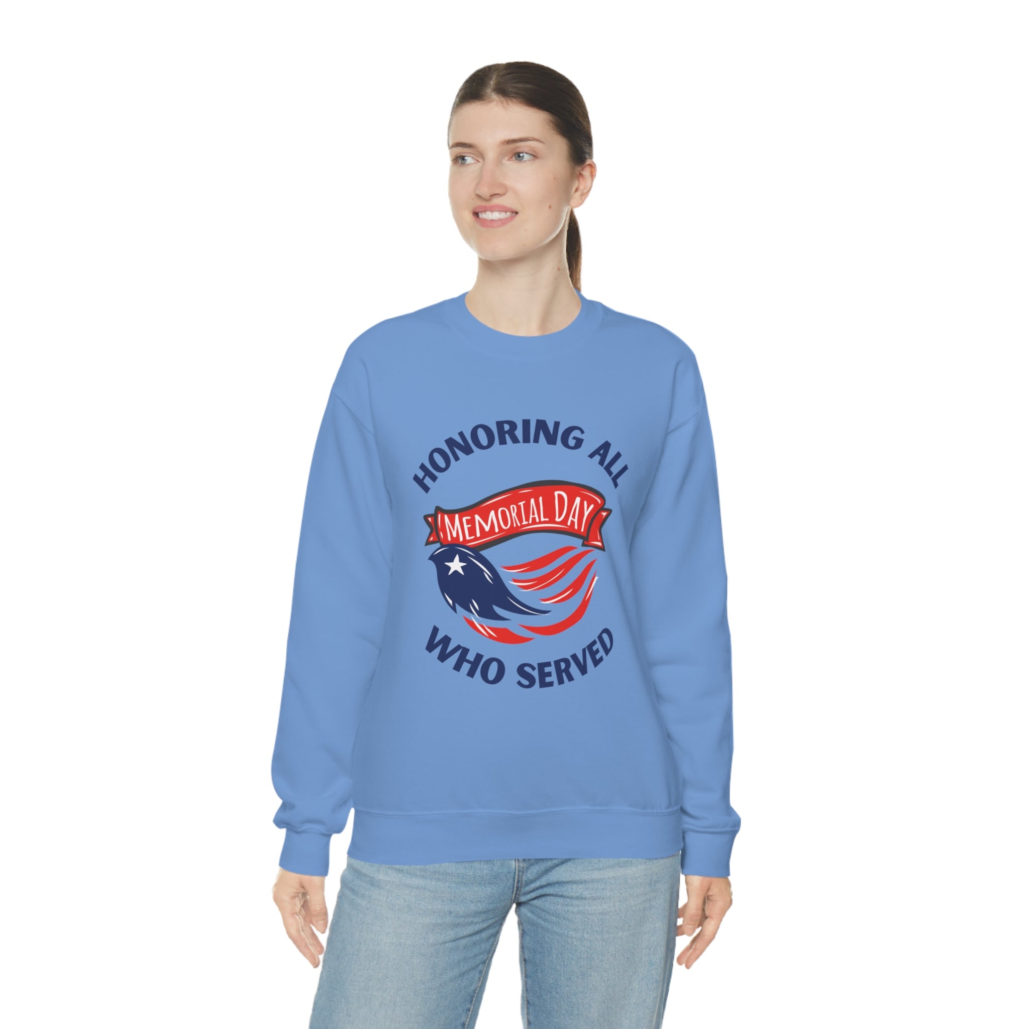 Memorial Day Honoring All Who Served Unisex Heavy Blend™ Crewneck Sweatshirt