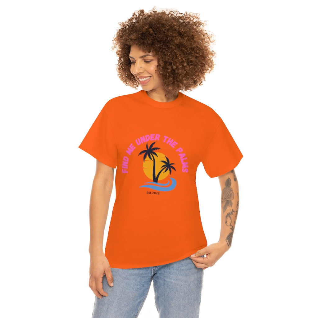 Find Under The Palms Unisex Heavy Cotton Tee