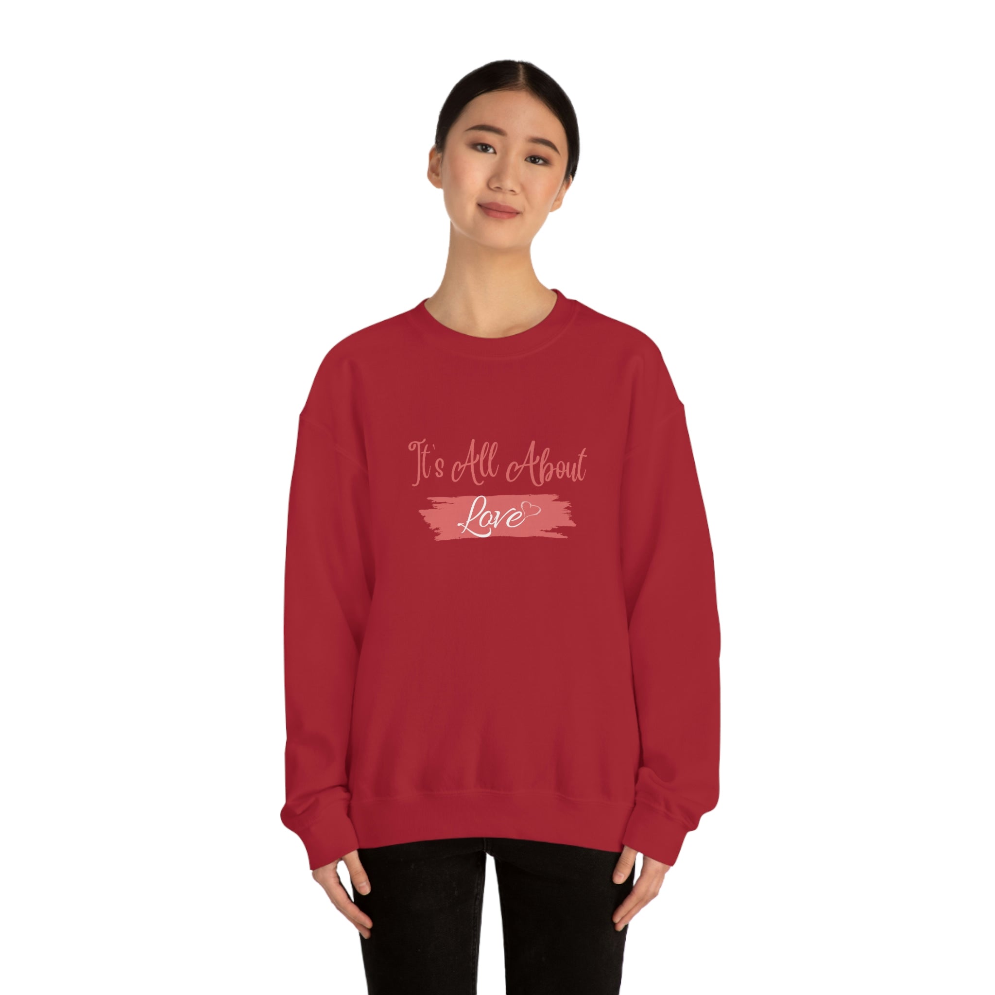 It's All About Love Unisex Heavy Blend™ Crewneck Sweatshirt